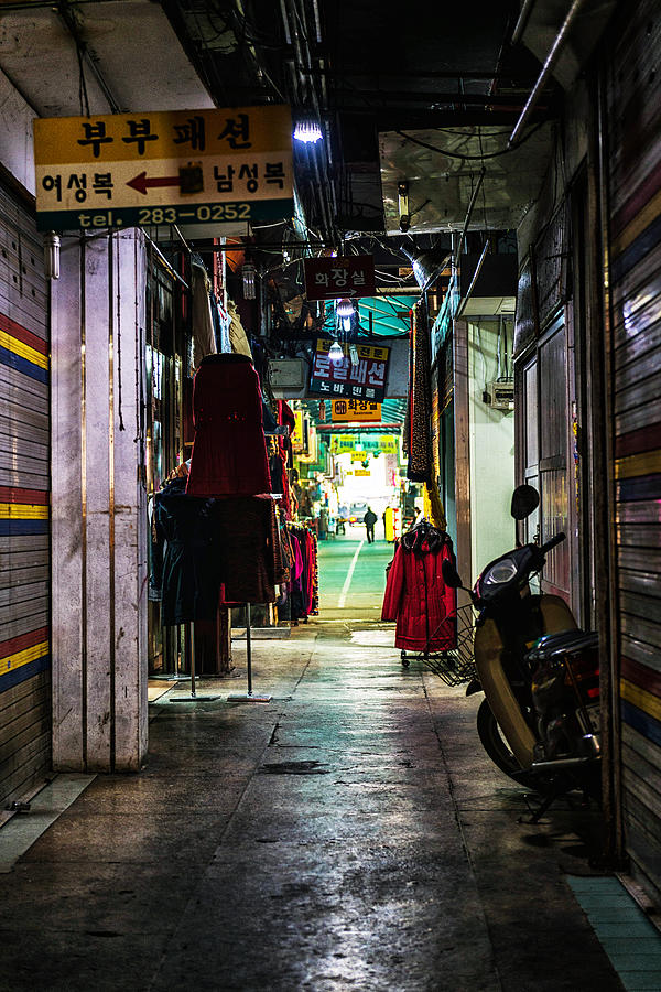 The dark pathway in the market building Photograph by COPYRIGHT, Jong-Won Heo