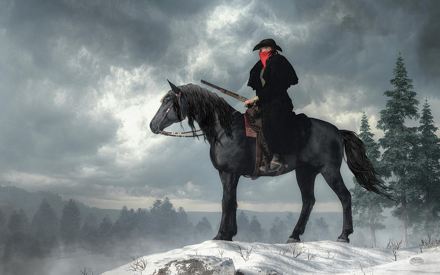 The Dark Rider Digital Art by Daniel Eskridge