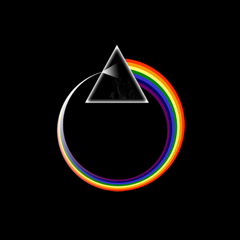 The Dark Side Of The Moon Pink Floyd Triangle Circle Rainbow ...