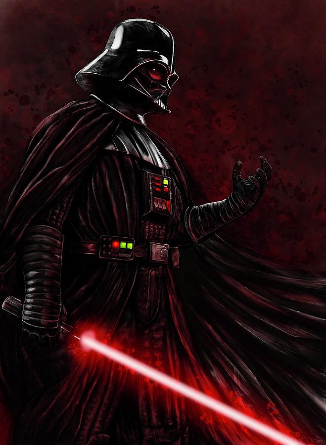 The Dark Side Digital Art by Samuel Whitton - Pixels