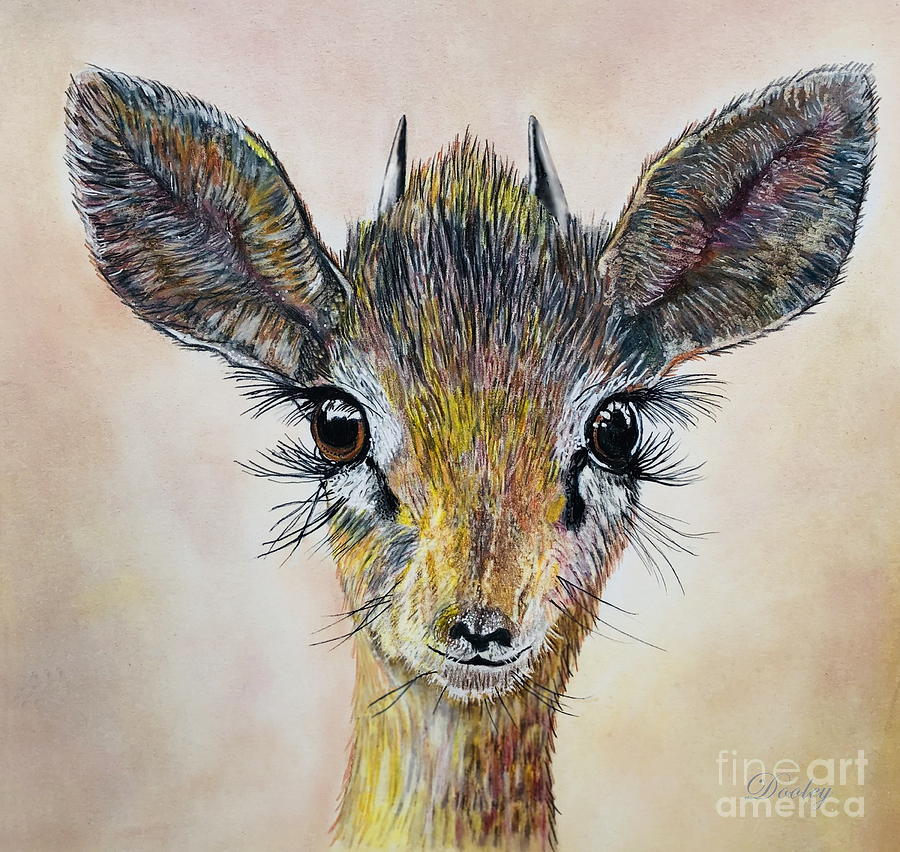 The Dawn of Fawn Painting by Fine Art By Edie