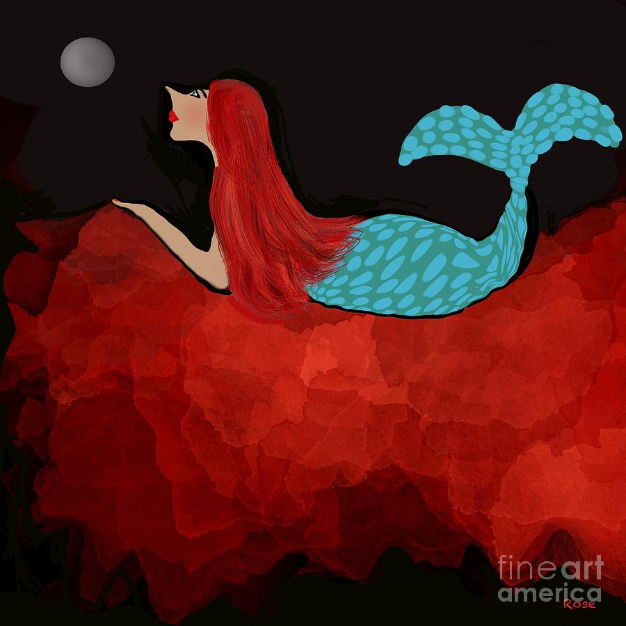 The day dreaming mermaid Digital Art by Elaine Hayward The day dreaming mermaid Digital Art by Elaine Hayward