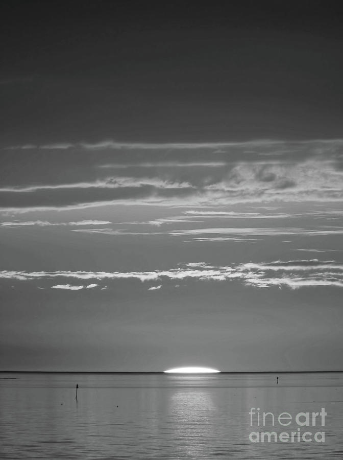 The Day is Done-Black and White Photograph by D Hackett