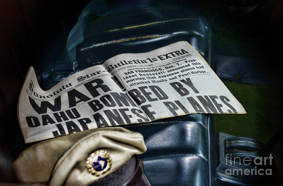 The Day of Infamy Newspaper Headline Photograph by Paul Ward - Fine Art ...