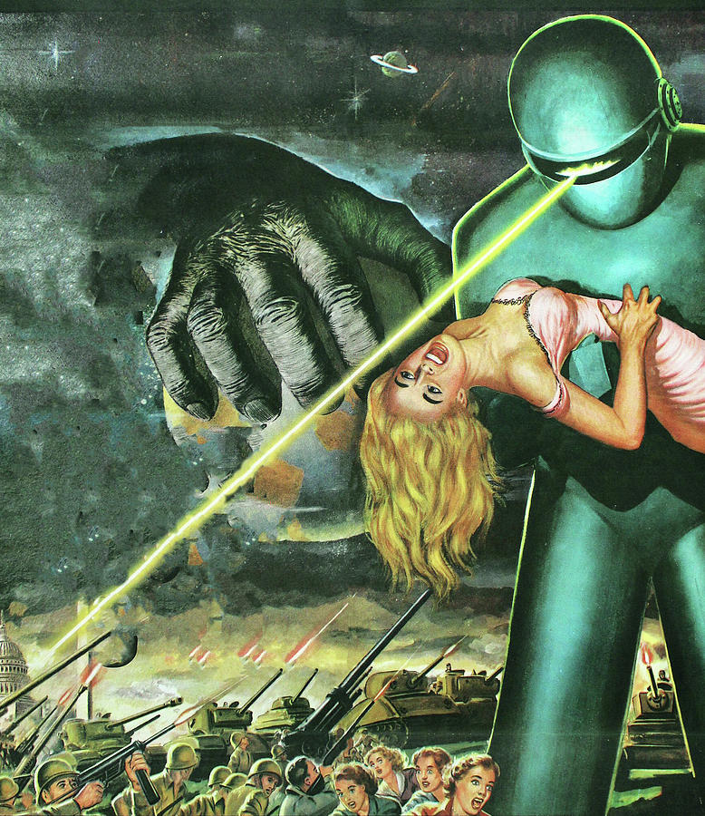 The Day the Earth Stood Still, 1951, movie poster painting Painting by Movie World Posters