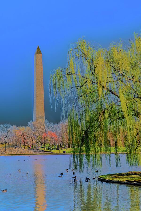 The DC National Mall Digital Art by Bruce Block The DC National Mall Digital Art by Bruce Block