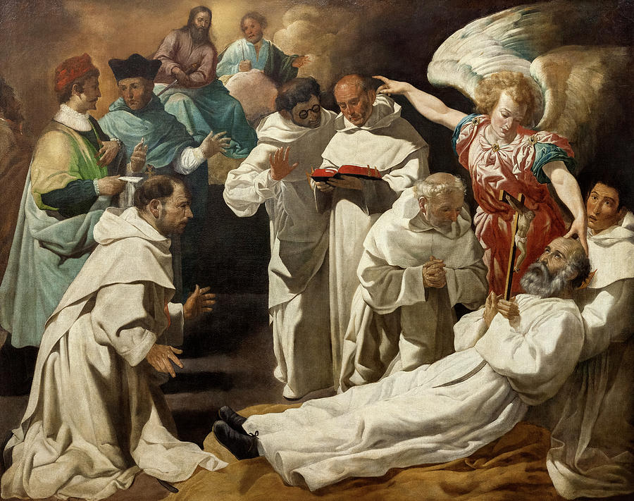 Francisco De Zurbaran Painting - The Dead of Saint Peter Nolasco, 1634 by Francisco de Zurbaran
