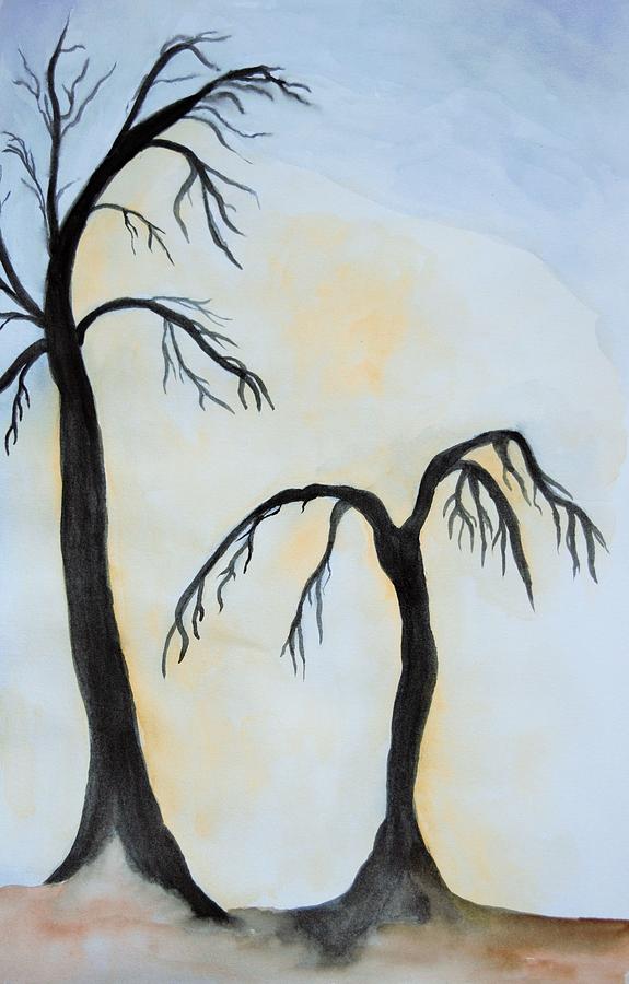 The Dead of Trees Piece 1 Painting by Lkb Art And Photography - Fine ...