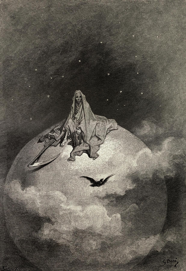 The Death, 1883 Painting by Gustave Dore