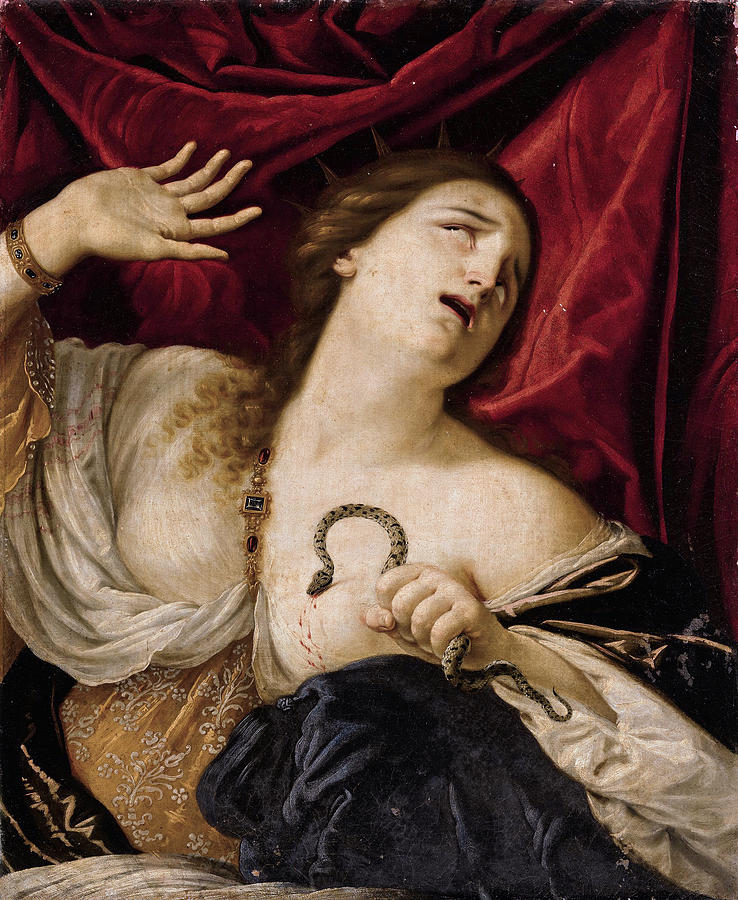 The Death of Cleopatra Painting by Cesare Dandini