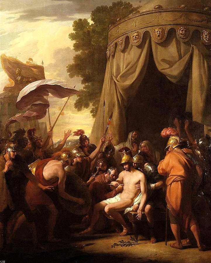 The Death Of Epaminondas Painting