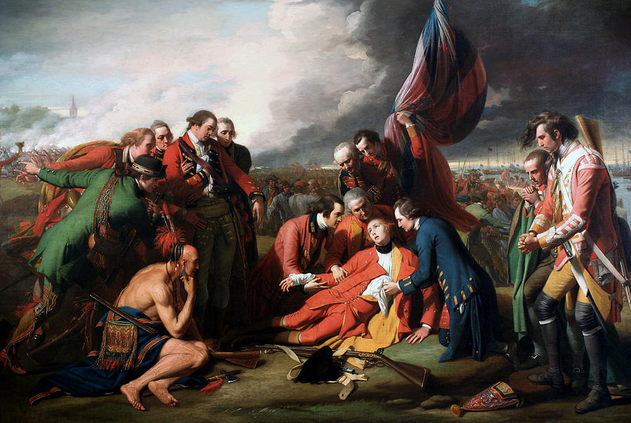 The Death of General Wolfe - Benjamin West 1770 Painting by War Is Hell Store