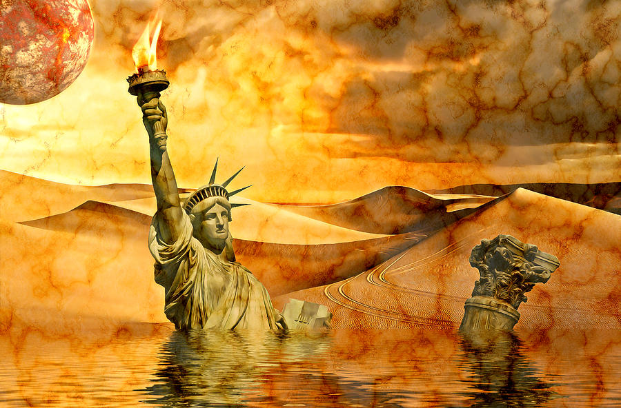 The Death of Liberty  Digital Art by Ally White