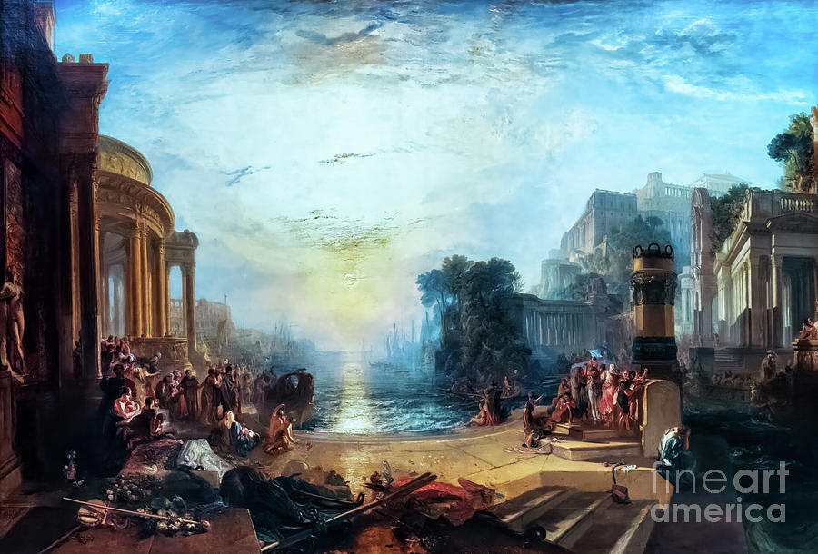 The Decline of the Carthaginian Empire by JMW Turner 1817 Painting by JMW Turner
