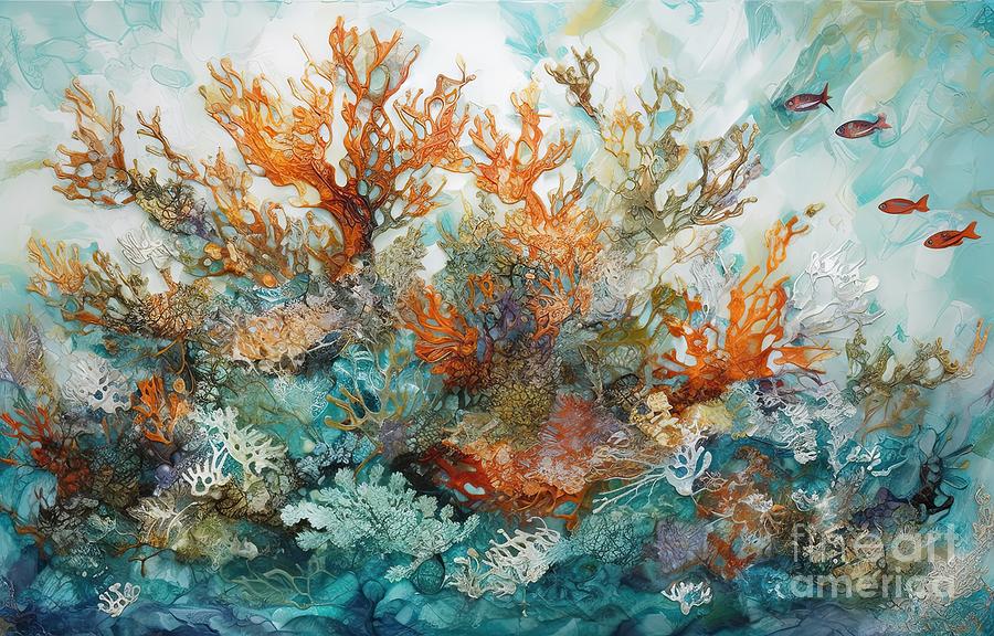 The Deep Blue Sea XVI Painting by Mindy Sommers