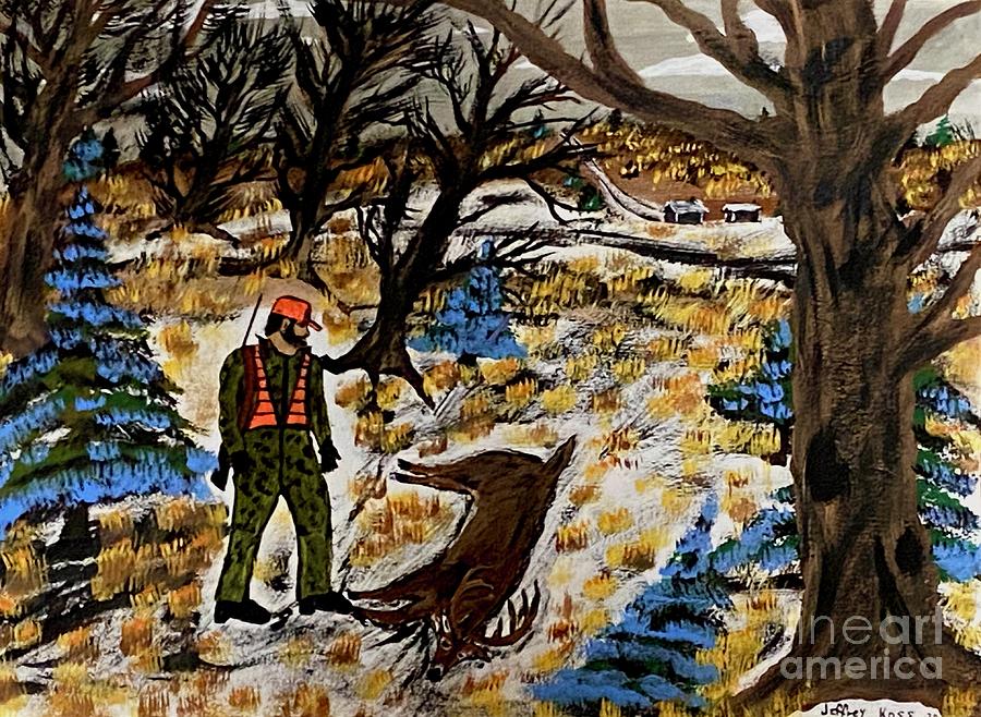 The Deer Hunter Painting by Jeffrey Koss - Fine Art America