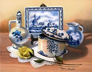 The Delft Collection Painting by Madeline Lovallo