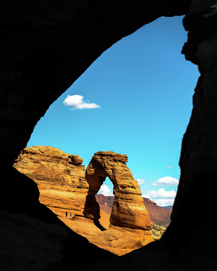 The Delicate Arch Framed By Nature - Selective Coloring Photograph by Gregory Ballos