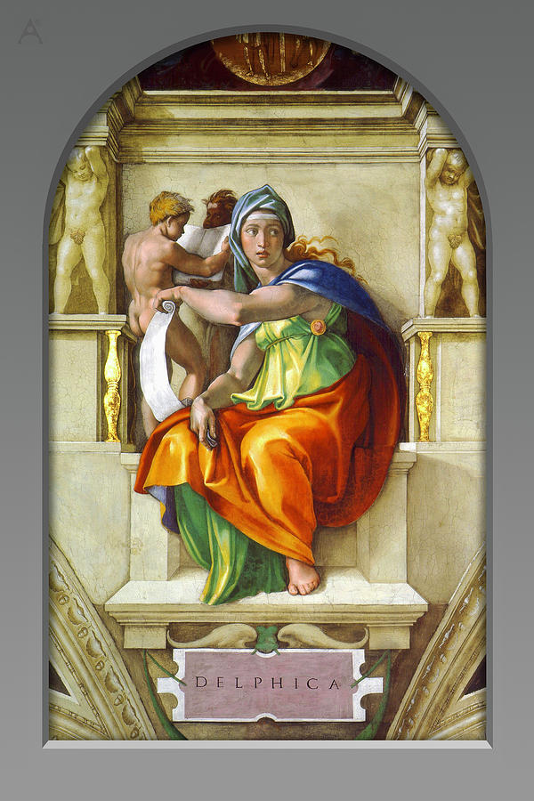 The Delphic Sibyl Painting by David Arrigoni