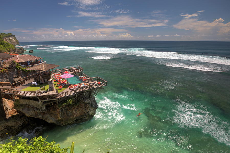 The Delpi Rock Lounge In Bali Photograph By Alex Nikitsin - Fine Art ...