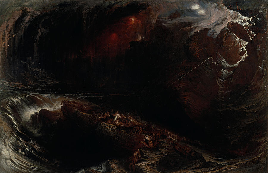 The Deluge, 1834 Painting by John Martin