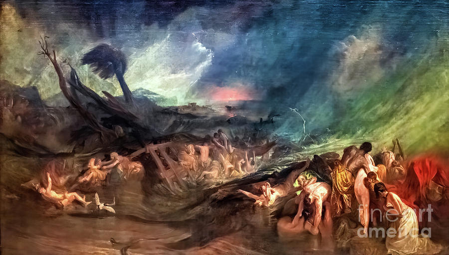 The Deluge by JMW Turner 1805 Painting by JMW Turner