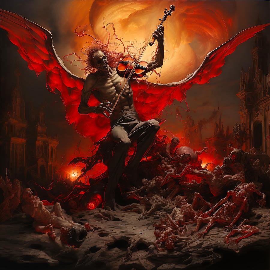 The Demon Plays Digital Art by Rajiv Chopra The Demon Plays Digital Art by Rajiv Chopra
