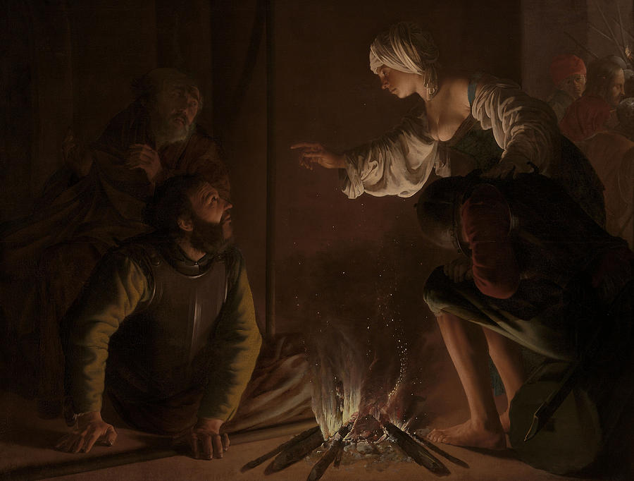 The Denial of Saint Peter Painting by Hendrick ter Brugghen