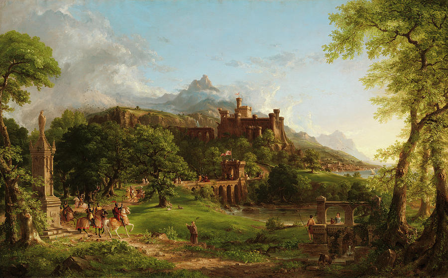 Thomas Cole Painting - The Departure, 1837 by Thomas Cole