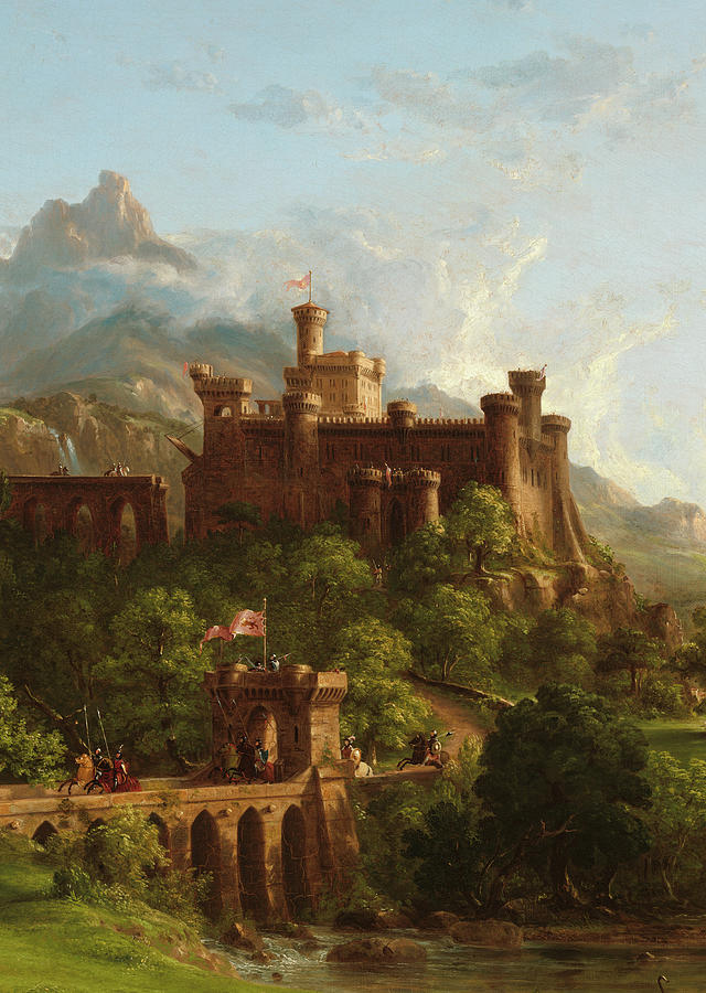 Thomas Cole Painting - The Departure, Detail No.4 by Thomas Cole