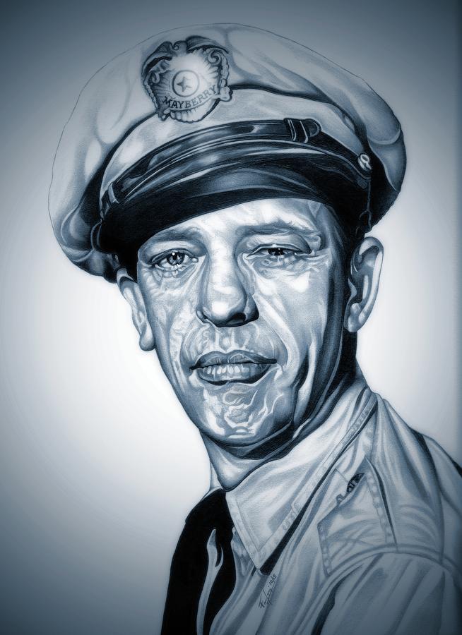 The Deputy - WB - Police Blue Edition Drawing by Fred Larucci