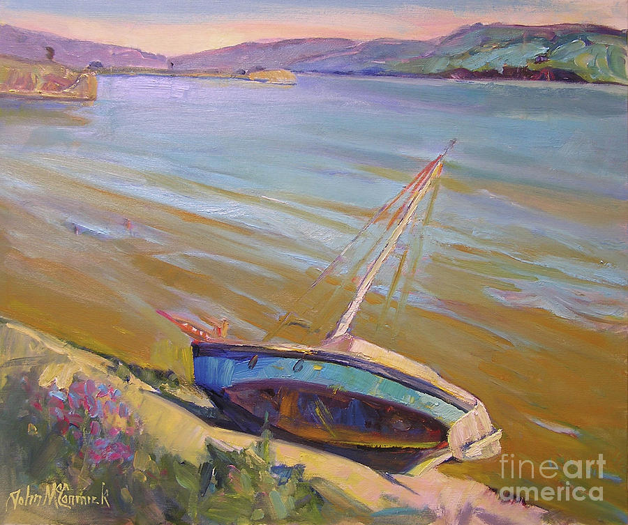 The Derelict Tomales Bay Painting by John McCormick