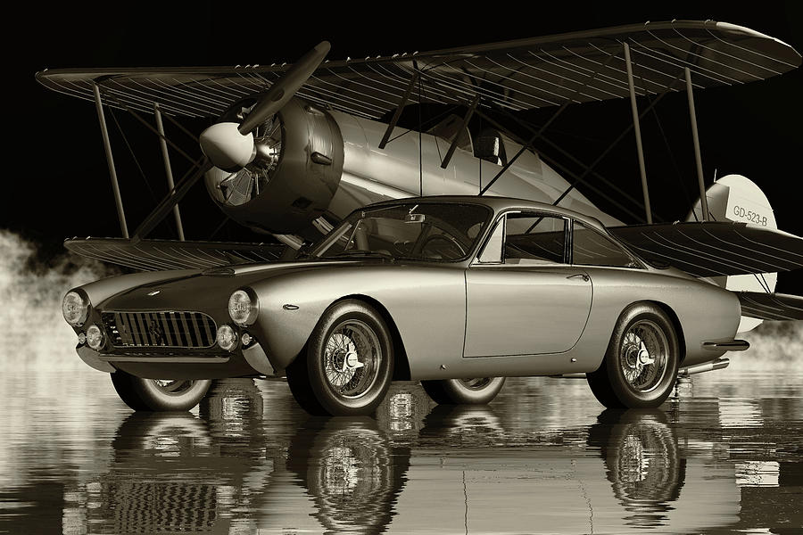The Design of the Ferrari 250GT Lusso in 1963 Is Timeless Digital Art by Jan Keteleer