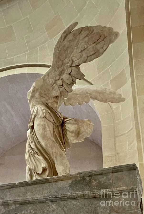 The Detail of the Winged Victory Photograph by Christy Gendalia