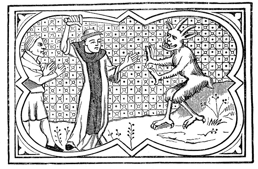 The Devil and Magician Drawing by Duncan1890
