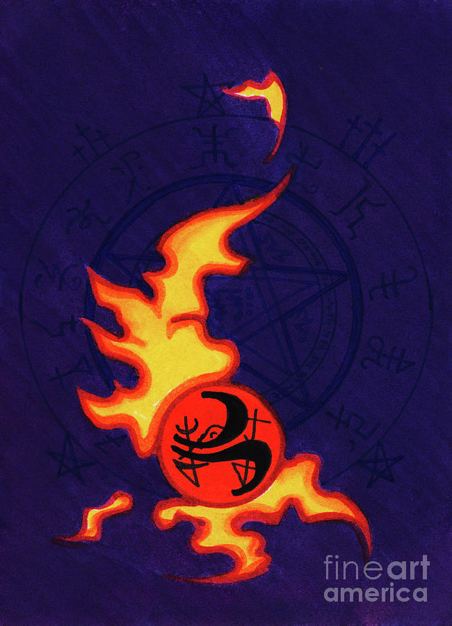The Devil Tarot Card Drawing by Joey Gonzalez