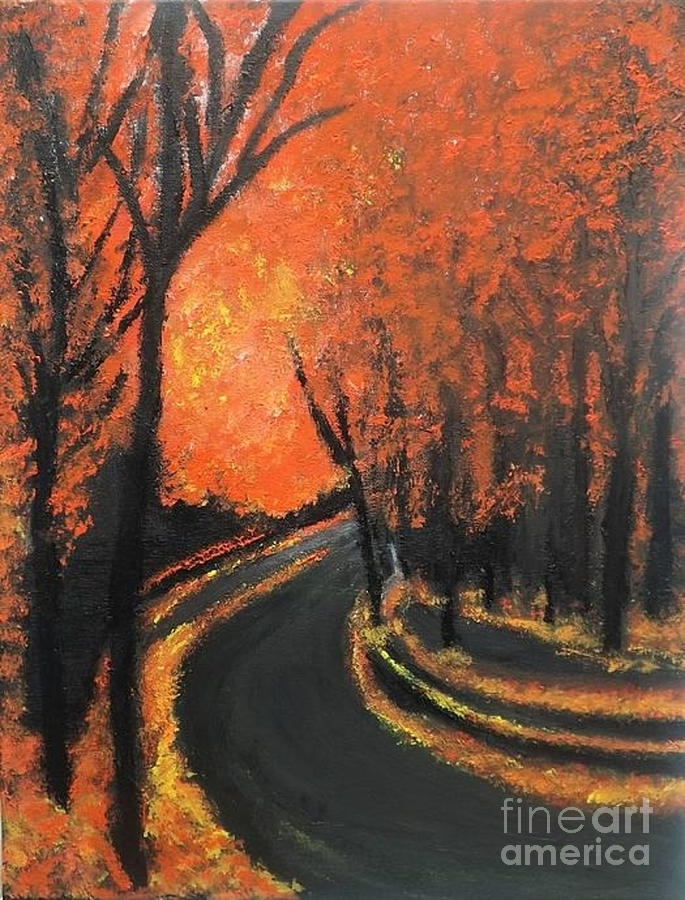 The Devils Pathway Painting by Denise Morgan