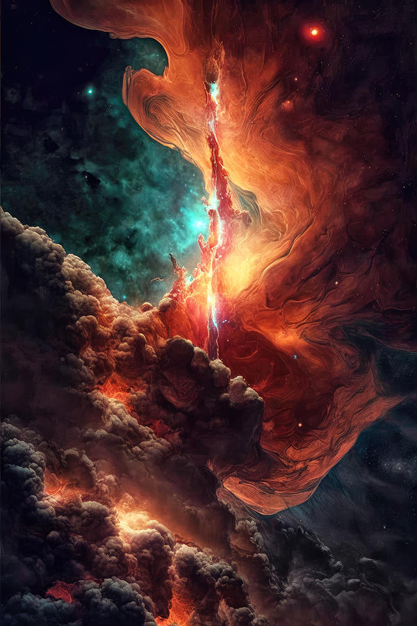 The Devil's Spear Nebula Digital Art by John Cooke - Pixels