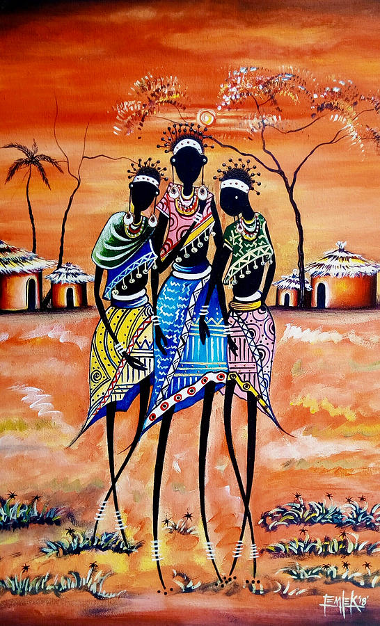 The Dialogue Painting by Femi