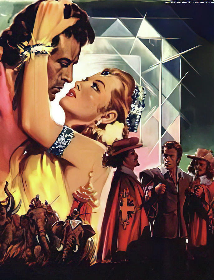 Queen Painting - The Diamond Queen, 1953, movie poster painting by Luigi Martinati by Movie World Posters