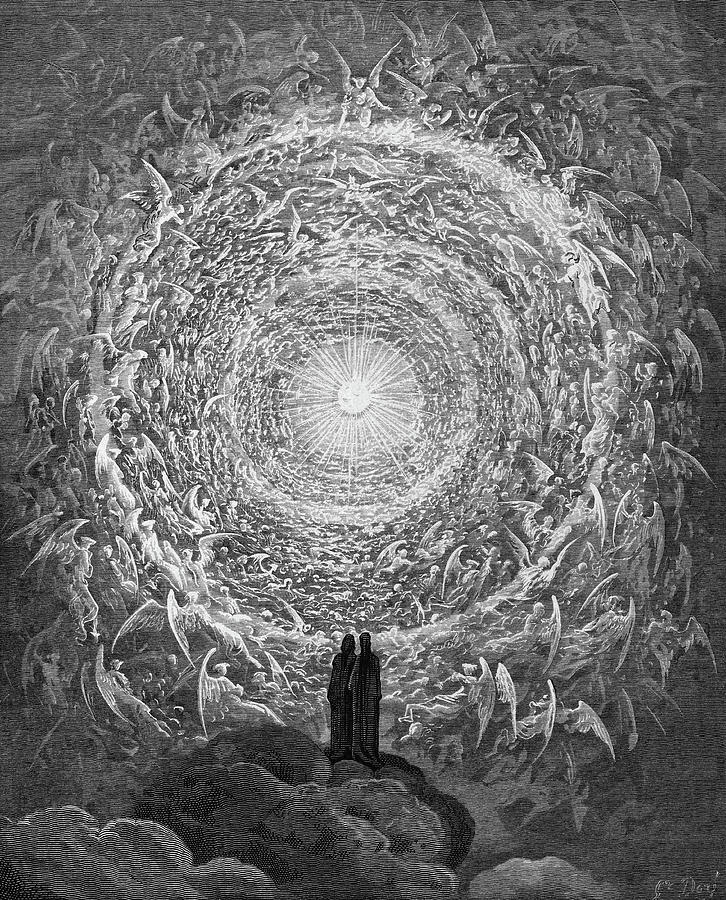 The Divine Comedy, Paradise, Canto 31 Painting by Gustave Dore - Pixels ...