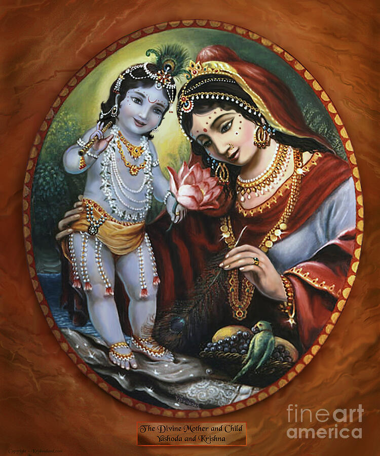The Divine Mother and Child Painting by Vishnu Das