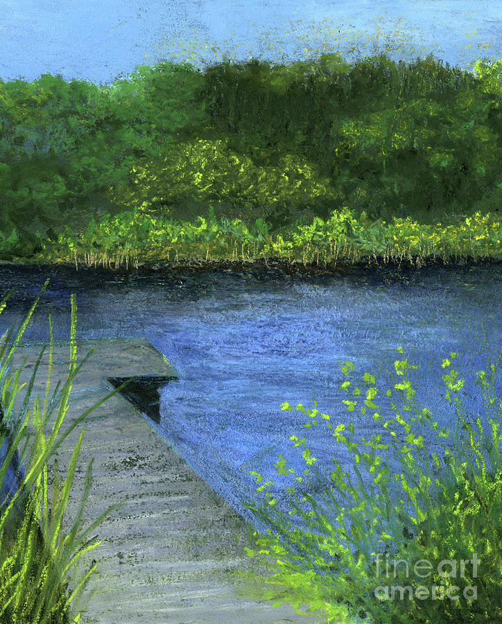 The Dock Beckons Painting by Ginny Neece