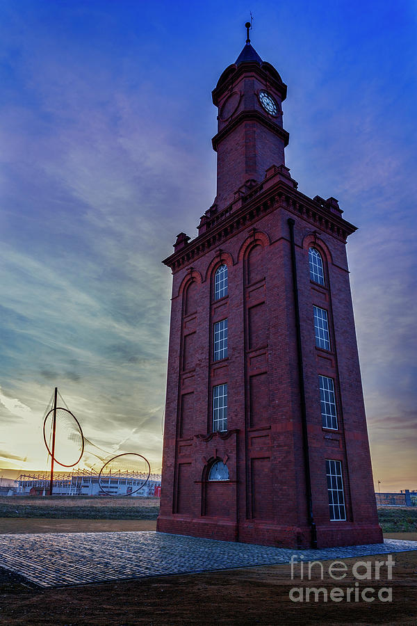 The Dock Clock Tower in the Middlehaven area of Middlesbrough Photograph by Phill Thornton