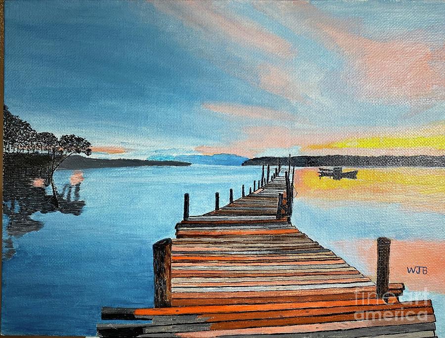 Tree Painting - The Dock by William Bowers