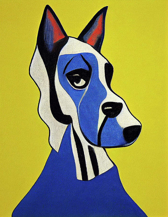 Dog Painting - The Dog - Composition 3 by Roy Ritchie