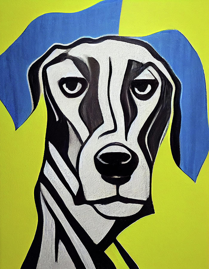 Dog Painting - The Dog - Composition 8 by Roy Ritchie