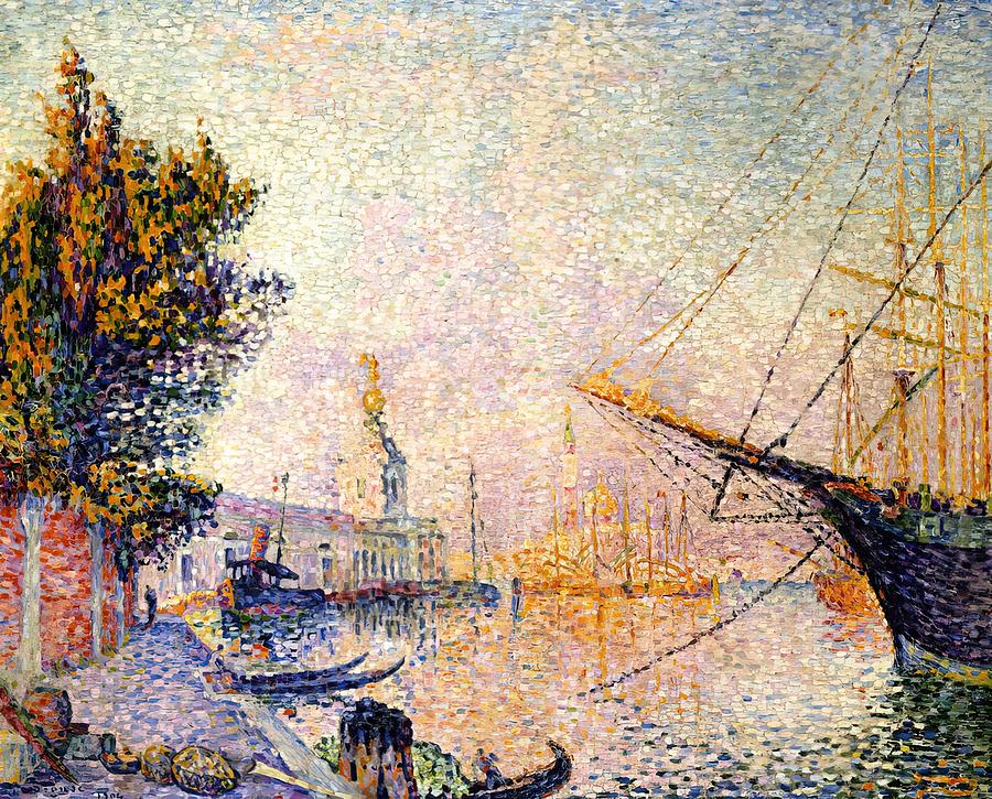 the dogana - Paul Signac Painting by Paul Signac - Pixels