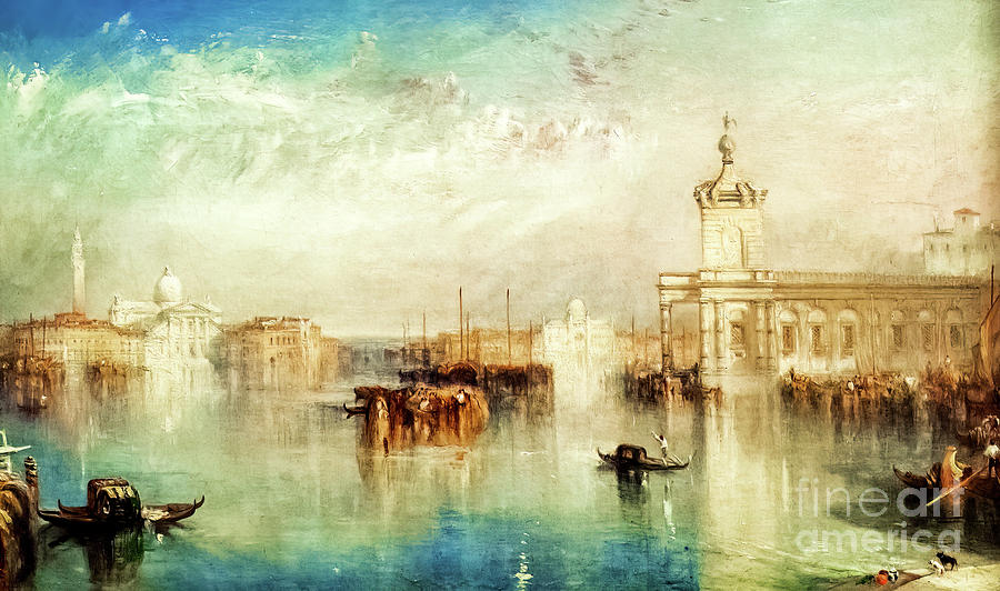The Dogano, San Giorgio, Citella from the Steps of the Europa by Painting by JMW Turner