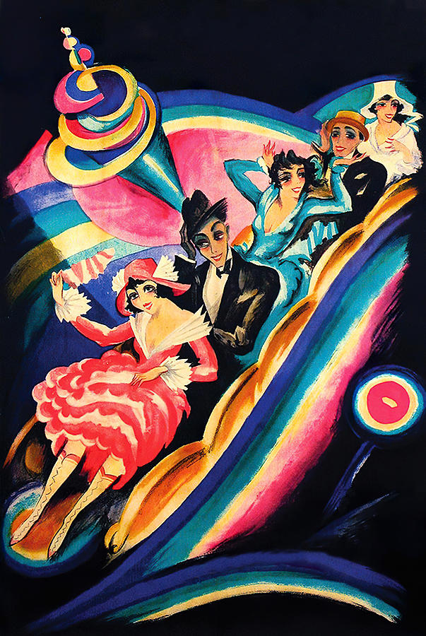 Vintage Painting - The Doll of Luna Park, 1925, movie poster painting by Josef Fenneker by Movie World Posters